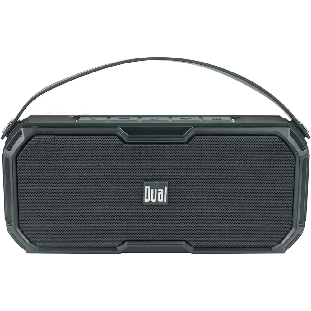 Dual Electronics LUBTWS6 Wireless Portable Bluetooth Speaker, TruWireless Bluetooth Stereo, Waterproof & Dustproof IP67, 360 Degree Rich Dynamic Sound, Up to 100ft Wireless Range, 15 Hour Playtime