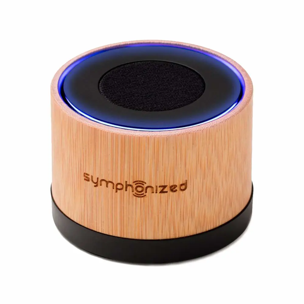 Symphonized NXT Premium Genuine One Piece Solid Hand Carved Bamboo Wood Bluetooth Portable Speaker. Compatible with All Bluetooth iOS Devices, All Android Devices and Mp3 Players