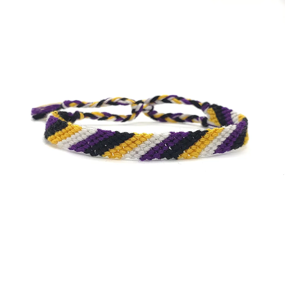 Nonbinary Pride Hand Woven Anklet or Bracelet