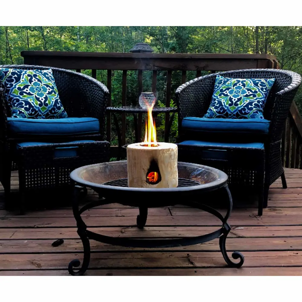 Mighty Tiny Torch Small One Log Campfire Camping Cooking Camp Fire Wood Log with Fire Start Stick