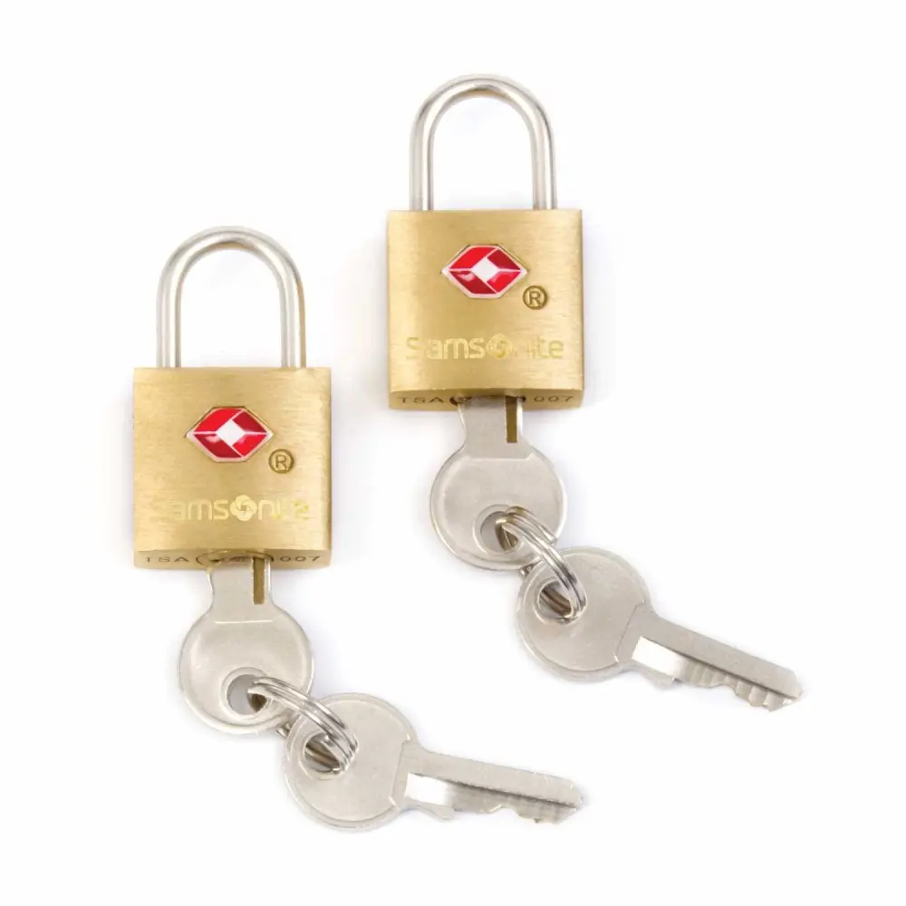 Samsonite Travel Sentry 2-Pack Key Locks, Brass