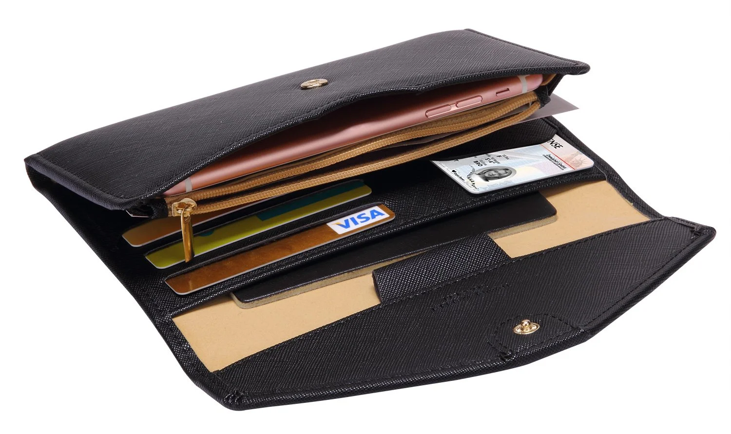 Zoppen Mulit-purpose Rfid Blocking Passport Holder Travel Wallet (Ver.4) Passport and Vaccine Card Holder ComboTri-fold Document Organizer Travel Essentials