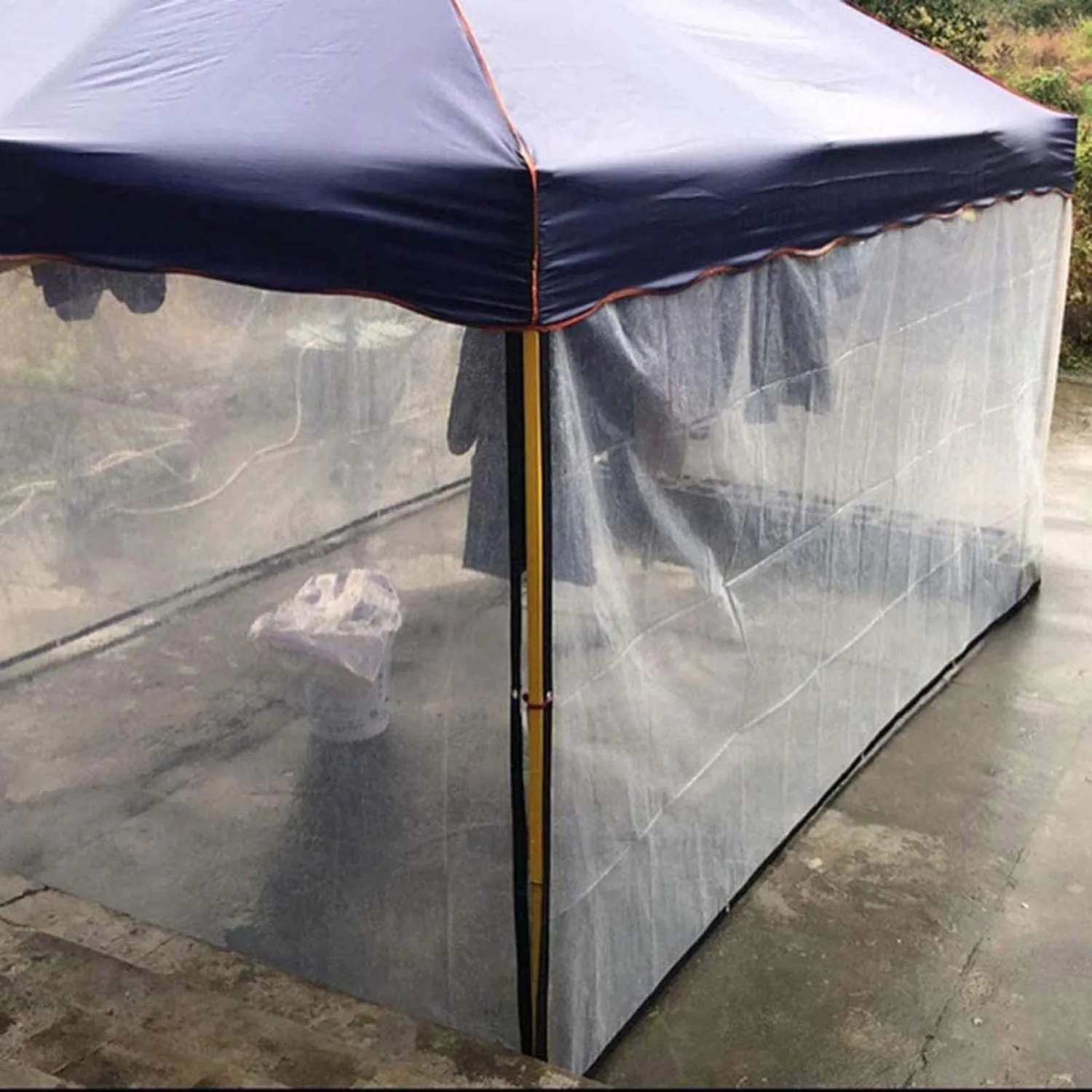 Outdoor Clear Tarp 3x3 Feet, Tarpaulin Waterproof Heavy Duty Clear, Transparent Tarps with Grommets, Waterproof Tarps Cover, for Camping, Courtyard, Greenhouse