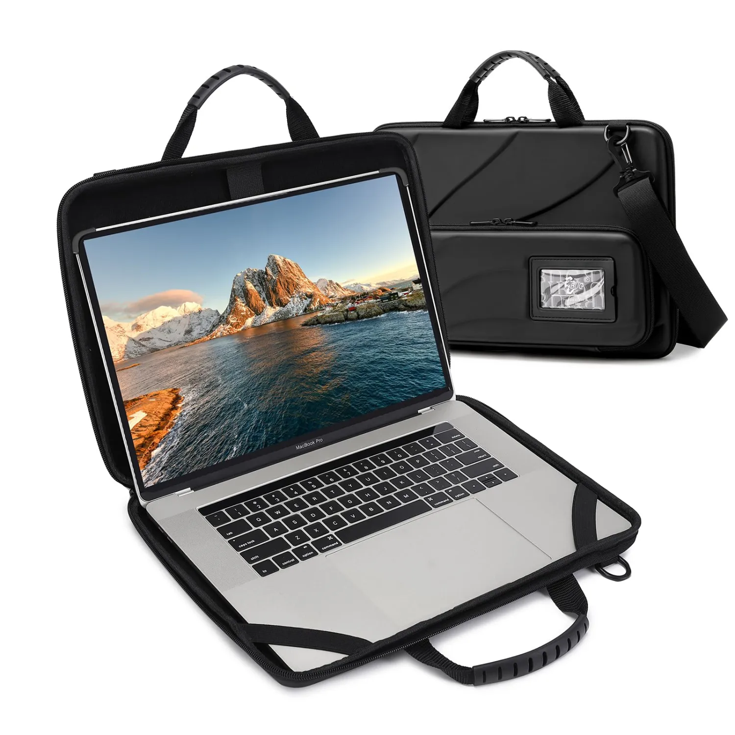 Laptop Case Hard Shell Laptop Bag for Men Women with Shoulder Strap