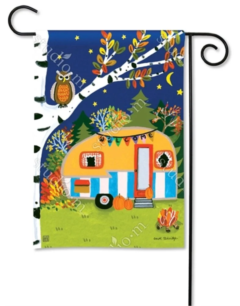 BreezeArt Fall Camping Garden Flag Garden Flag 30104