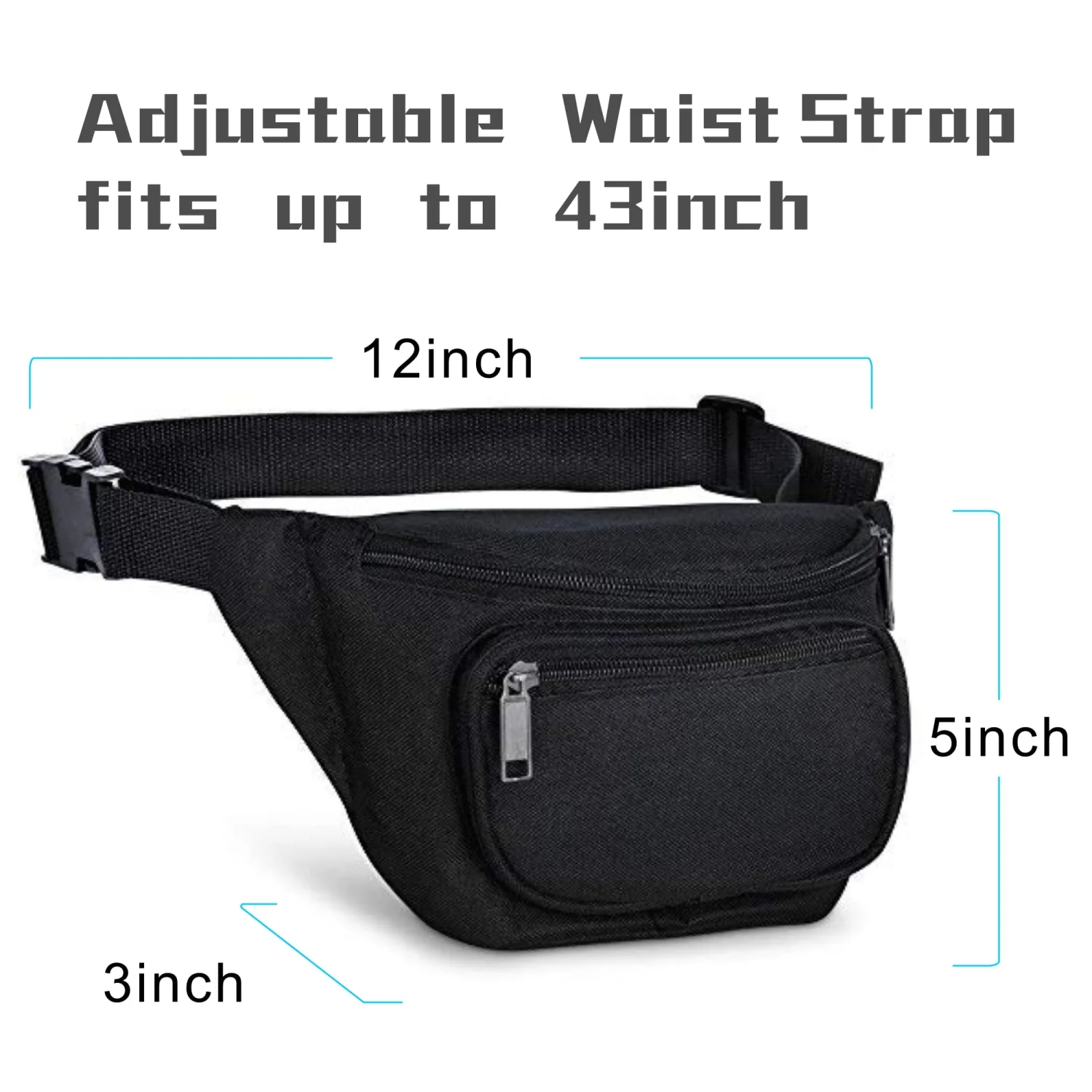 Fanny Pack, BuyAgain Quick Release Buckle Travel Sport Waist Fanny Pack Bag For Men Or Women