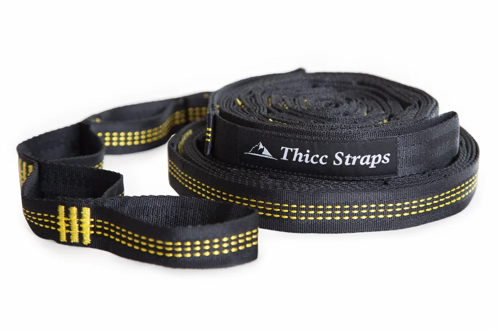 Montem Thicc Hammock Straps / 40 Combined Loops - 24 Feet Long/Holds 1,200 Pounds from Our Super Triple Stitching/Get Our Camping Hammock Tree Straps