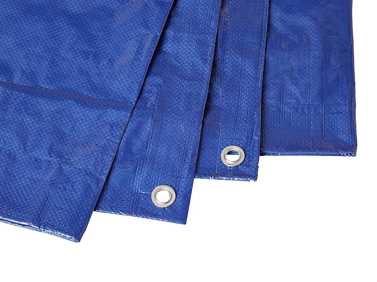 8x10 Stander Duty 5 Mil Tarp Cover, Waterproof, UV Resistant, Rip and Tear Proof, Poly Tarpaulin with Reinforced Edges for Roof, Camping, Patio, Pool Boat, Blue