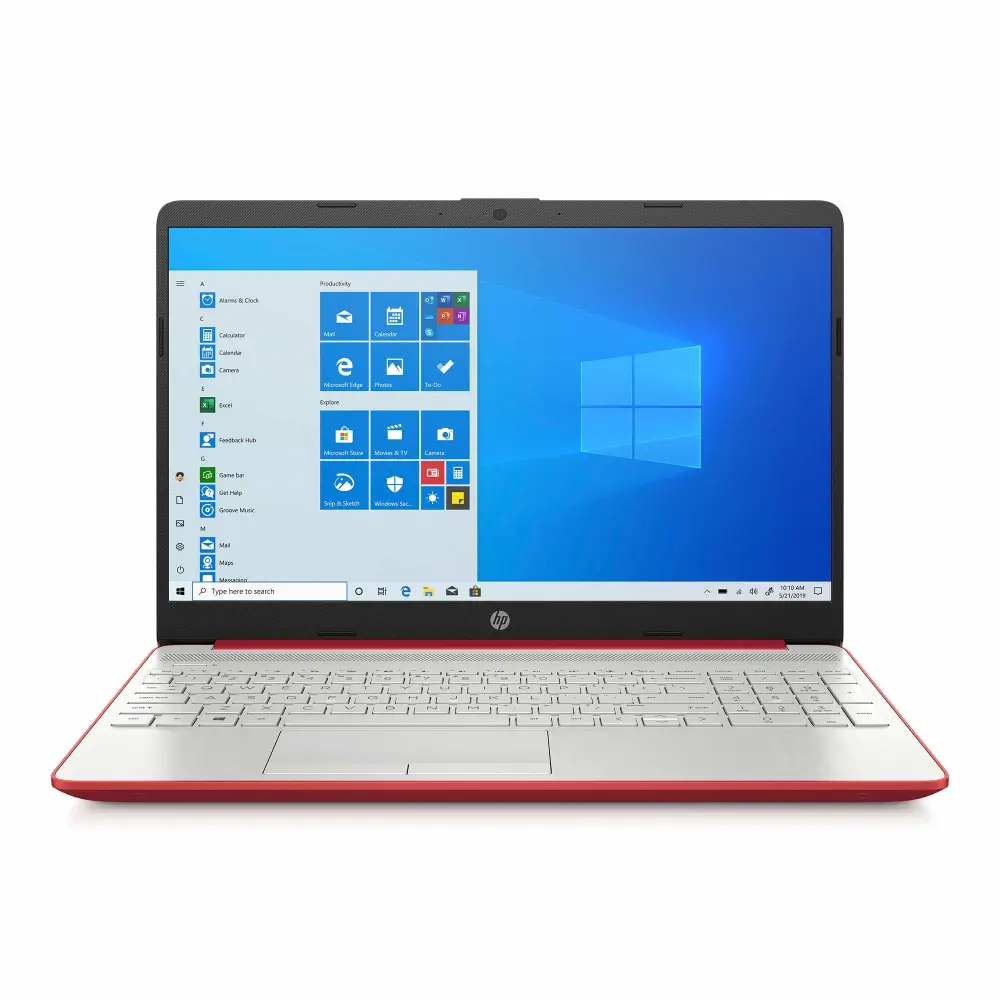 HP Pavilion Intel Pentium Silver N5000 4GB 128GB SSD Windows 10 Laptop Red