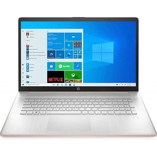 HP 17 Series 17.3" Laptop AMD Athlon Silver 3050U 4GB RAM 256GB SSD Pale Rose Gold - AMD Athlon Silver 3050U Dual-core - 1600 x 900 HD+ Resolution - AMD Radeon Graphics - Windows 10 Home in S Mod