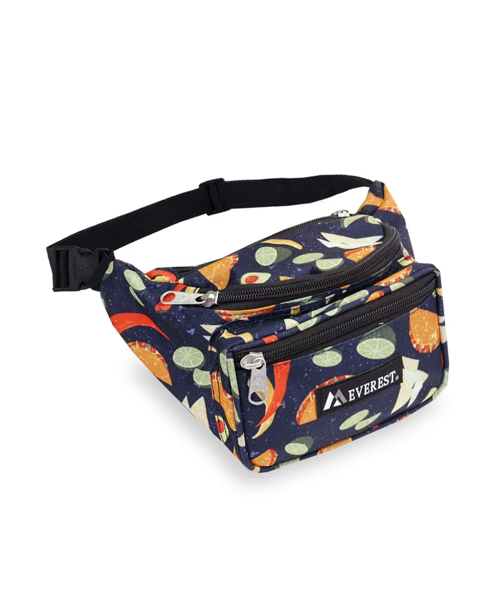 Everest Signature Pattern Waist Pack, Tacos, One Size
