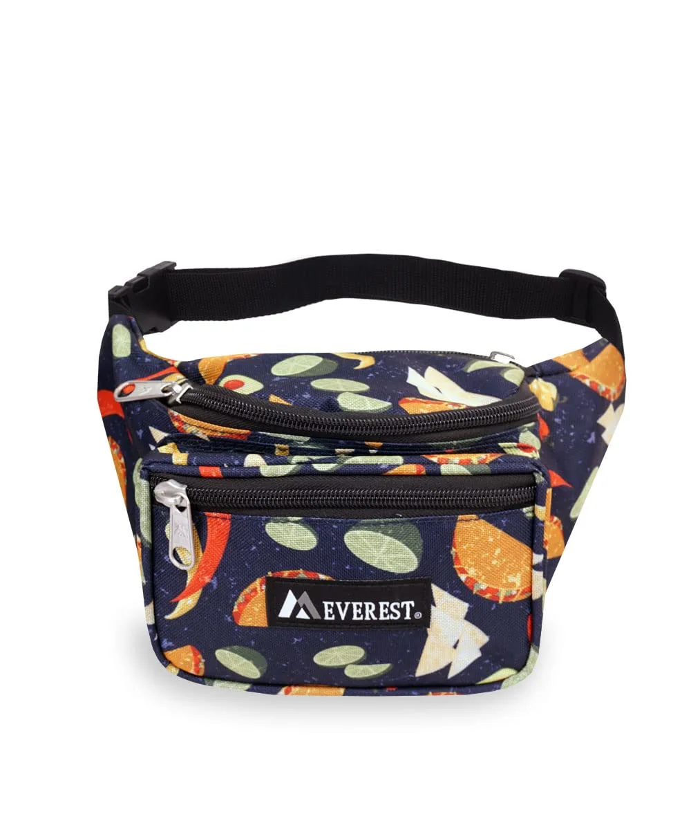 Everest Signature Pattern Waist Pack, Tacos, One Size
