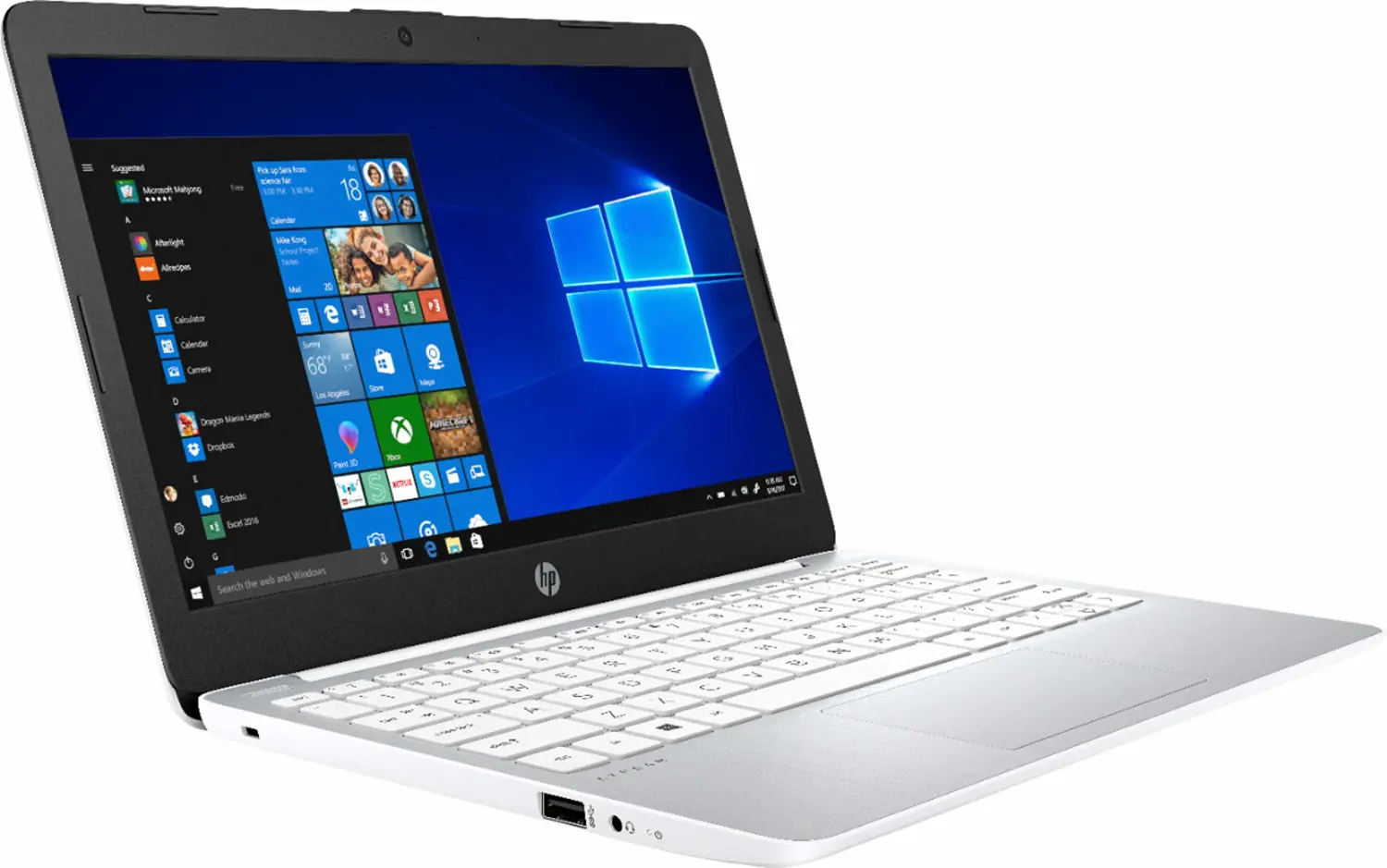 HP 2020 Newest Stream 11.6 inch HD Laptop, Intel Celeron N4000, 4 GB RAM, 64 GB eMMC, Webcam, HDMI, Windows 10