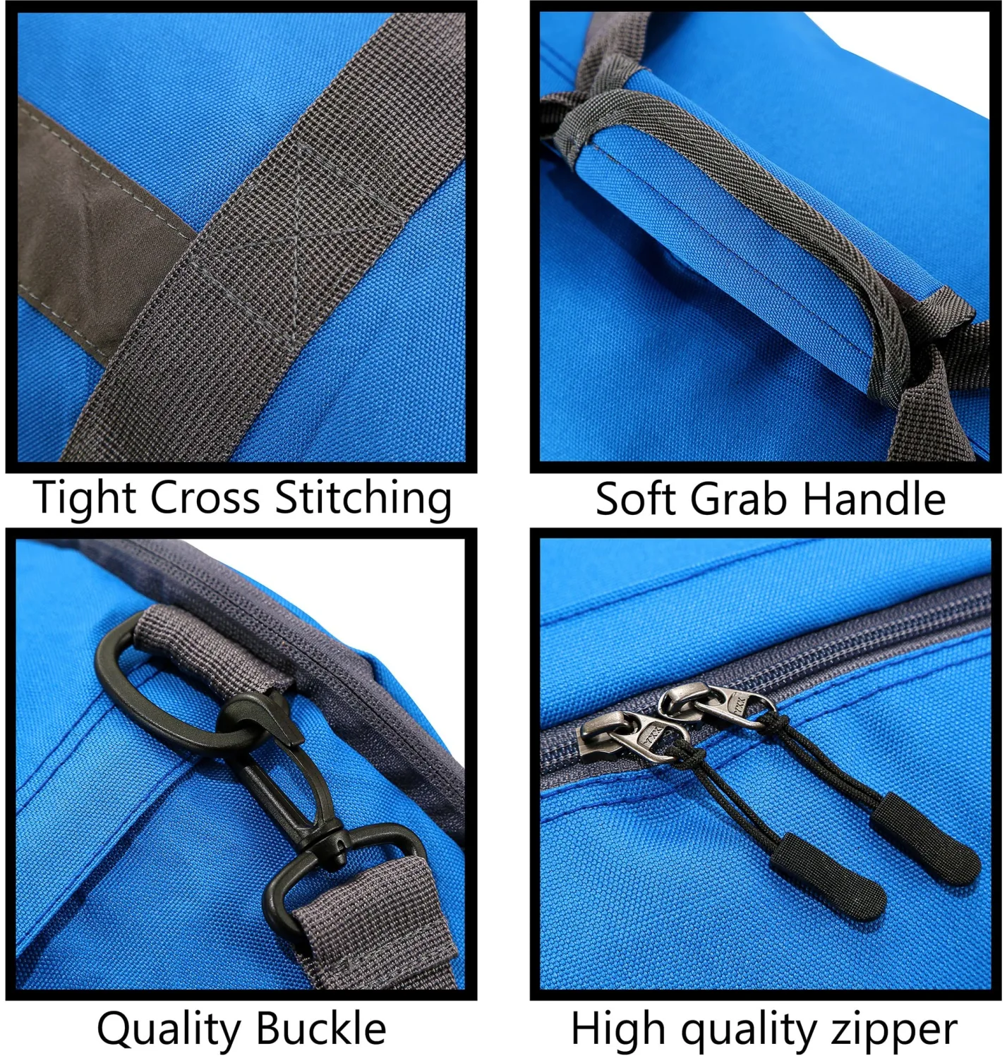 Daerli Gym Bag, 20 Inches Foldable Gym Bag for Women, Water Resistant Gym Bag with Side Pocket for Travel and Sports