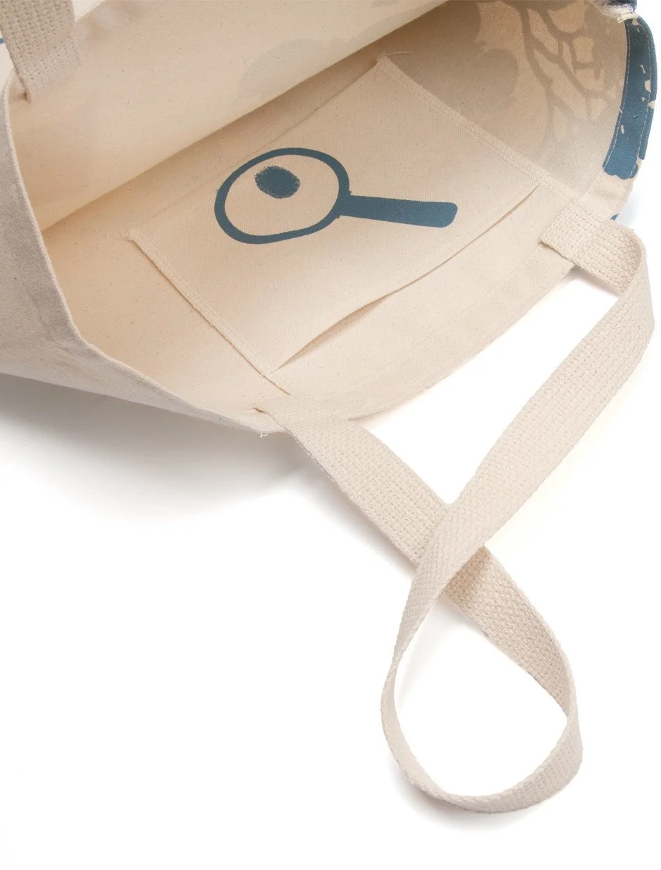Out of Print Literary and Book-Themed Canvas Tote Carrying Bag for Book Lovers, Readers, and Bibliophiles
