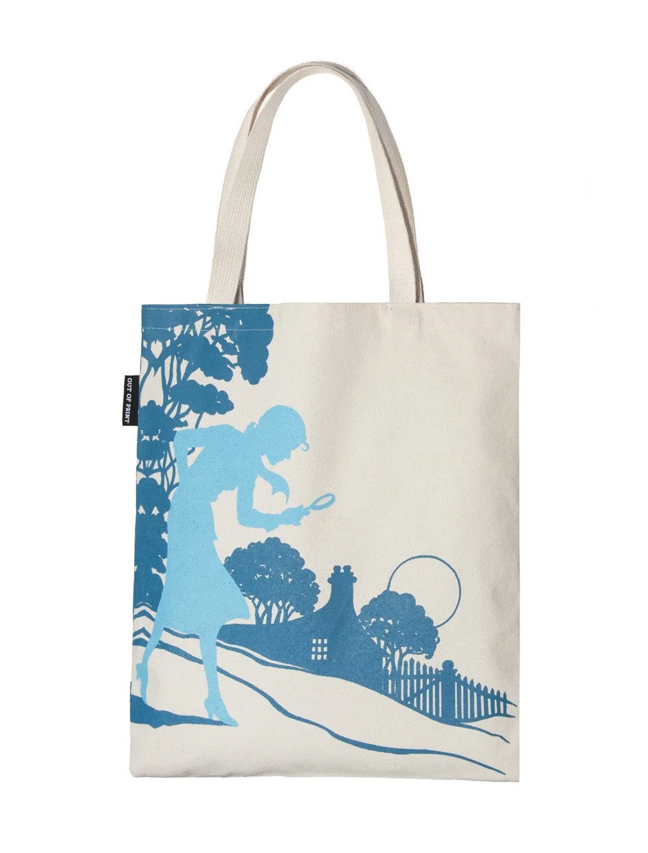 Out of Print Literary and Book-Themed Canvas Tote Carrying Bag for Book Lovers, Readers, and Bibliophiles