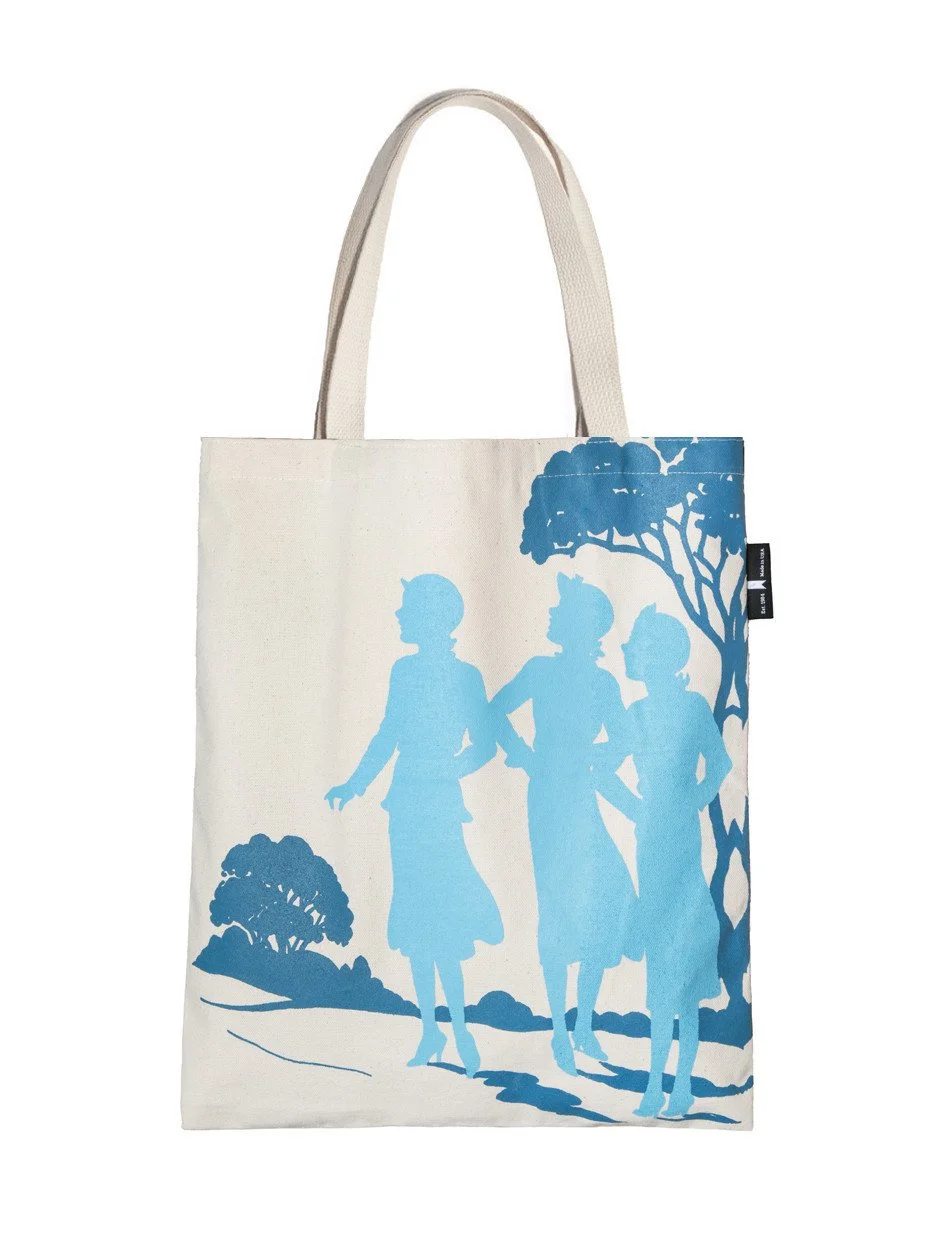 Out of Print Literary and Book-Themed Canvas Tote Carrying Bag for Book Lovers, Readers, and Bibliophiles
