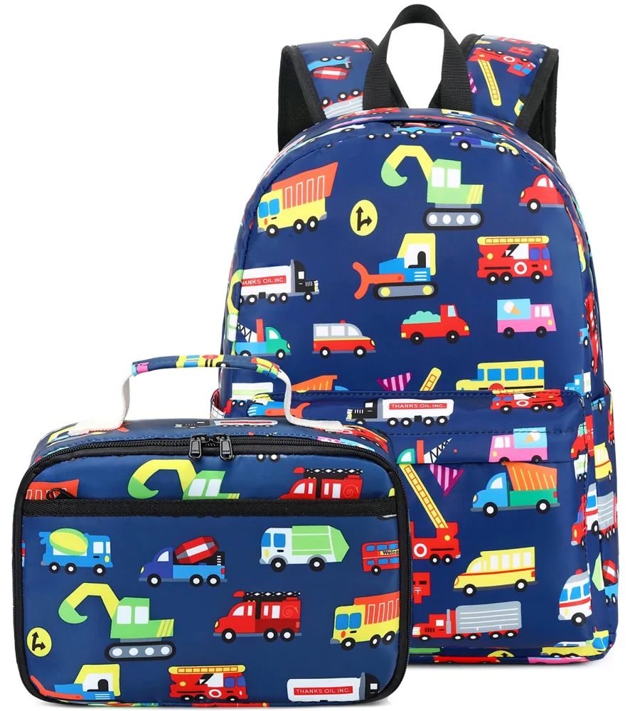 Bluboon Preschool Backpack Kids Kindergarten Backpack With Lunch Box School Book Bags for Elementary Primary Schooler