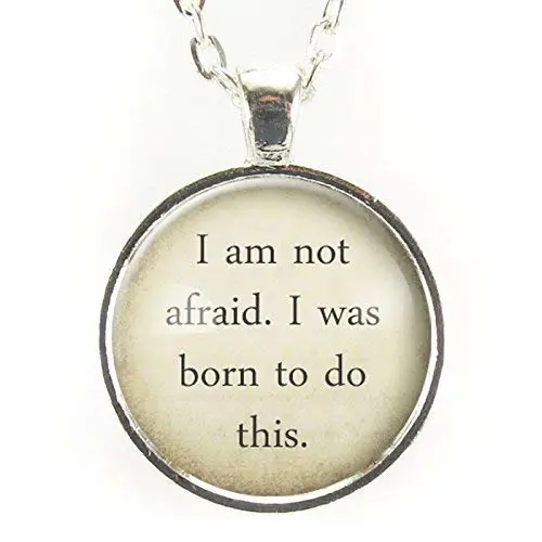 Joan Of Arc Quote Necklace