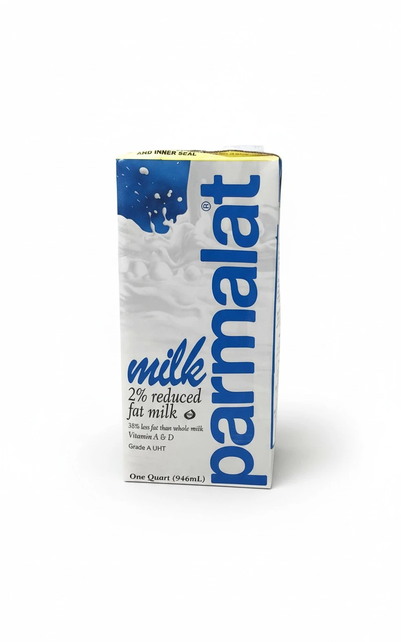 Parmalat 2 % Reduced Fat Milk 1 Qt (Pack of 6)