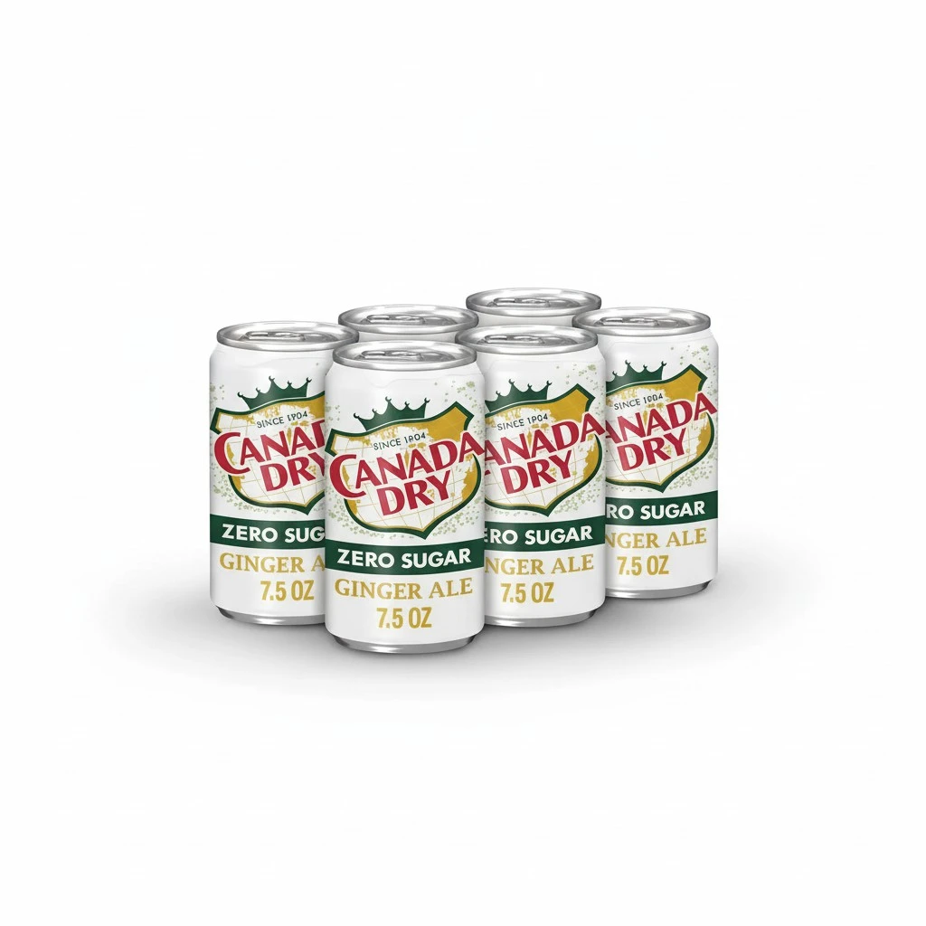 Diet Canada Dry Ginger Ale Soda, 7.5 Fl Oz (pack of 6)
