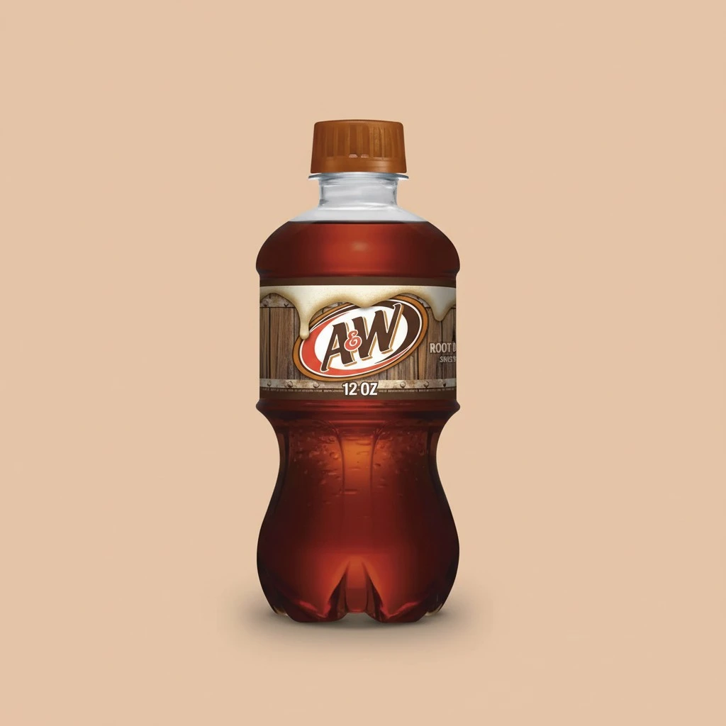 A&W Root Beer Soda, 12 fl oz bottles, 8 pack