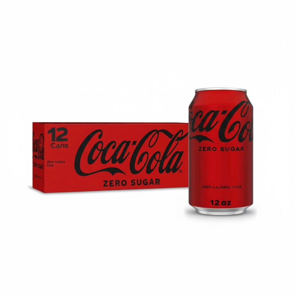 Coke Zero Sugar Cola Soda, 12 oz, 12 Pack (Package May Vary)