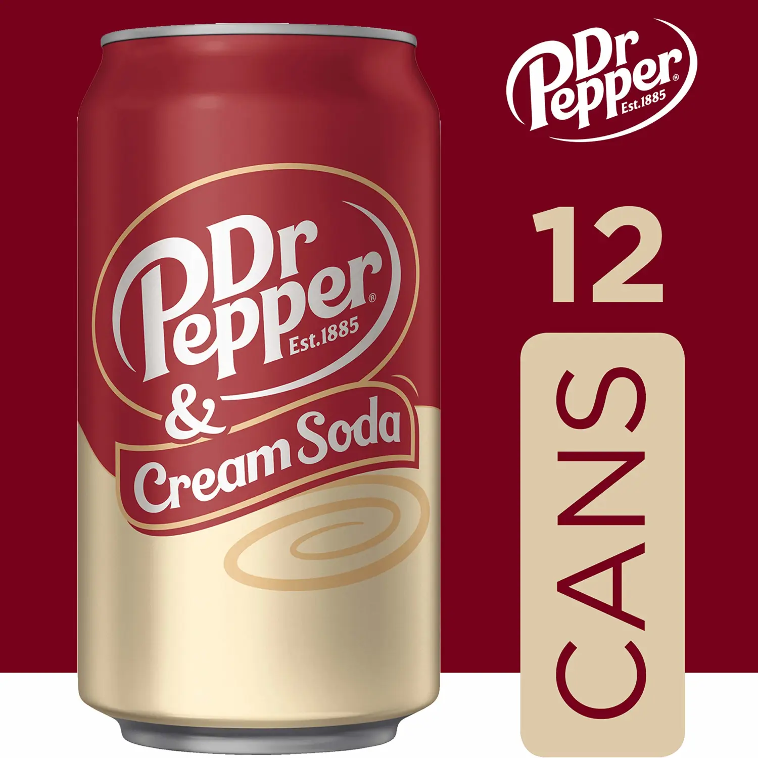 DR PEPPER - & CRÈME SODA, 12 OZ, 12 PK