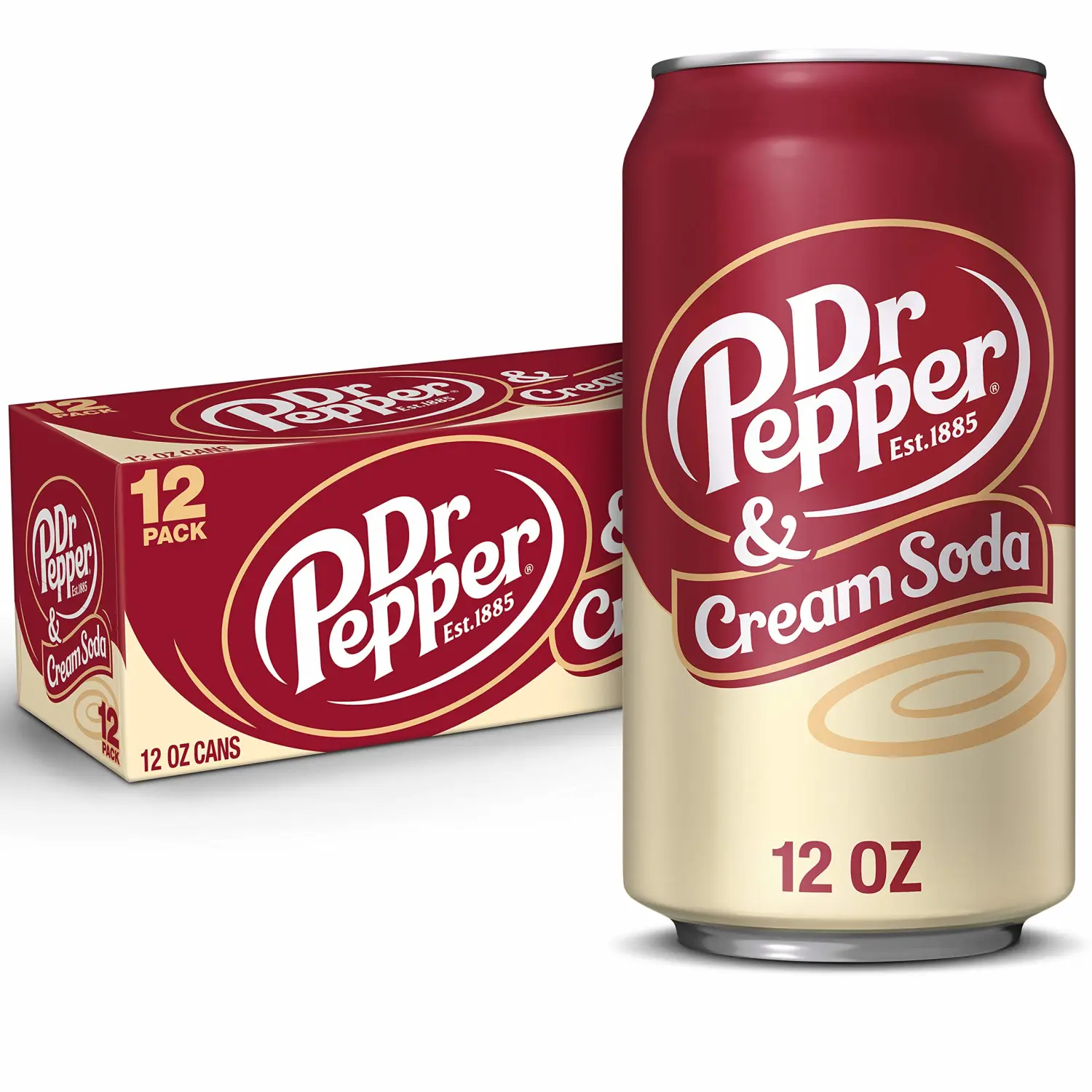 DR PEPPER - & CRÈME SODA, 12 OZ, 12 PK