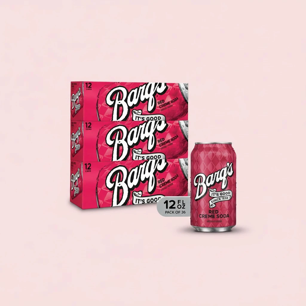 Barq's Red Creme Soda Soft Drink, 12 Fl Oz, 36 Pack, Red Creme, 12 Fl Oz () , 12 Fl Oz (Pack of 1)
