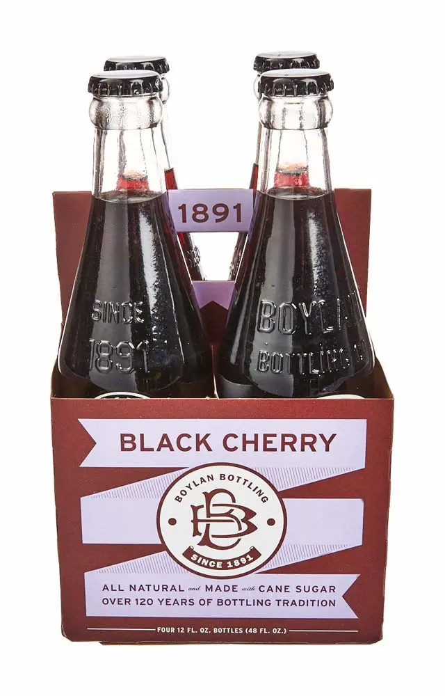 Boylan Bottling Co, Black Cherry Soda, 4-pk, 12 fl oz