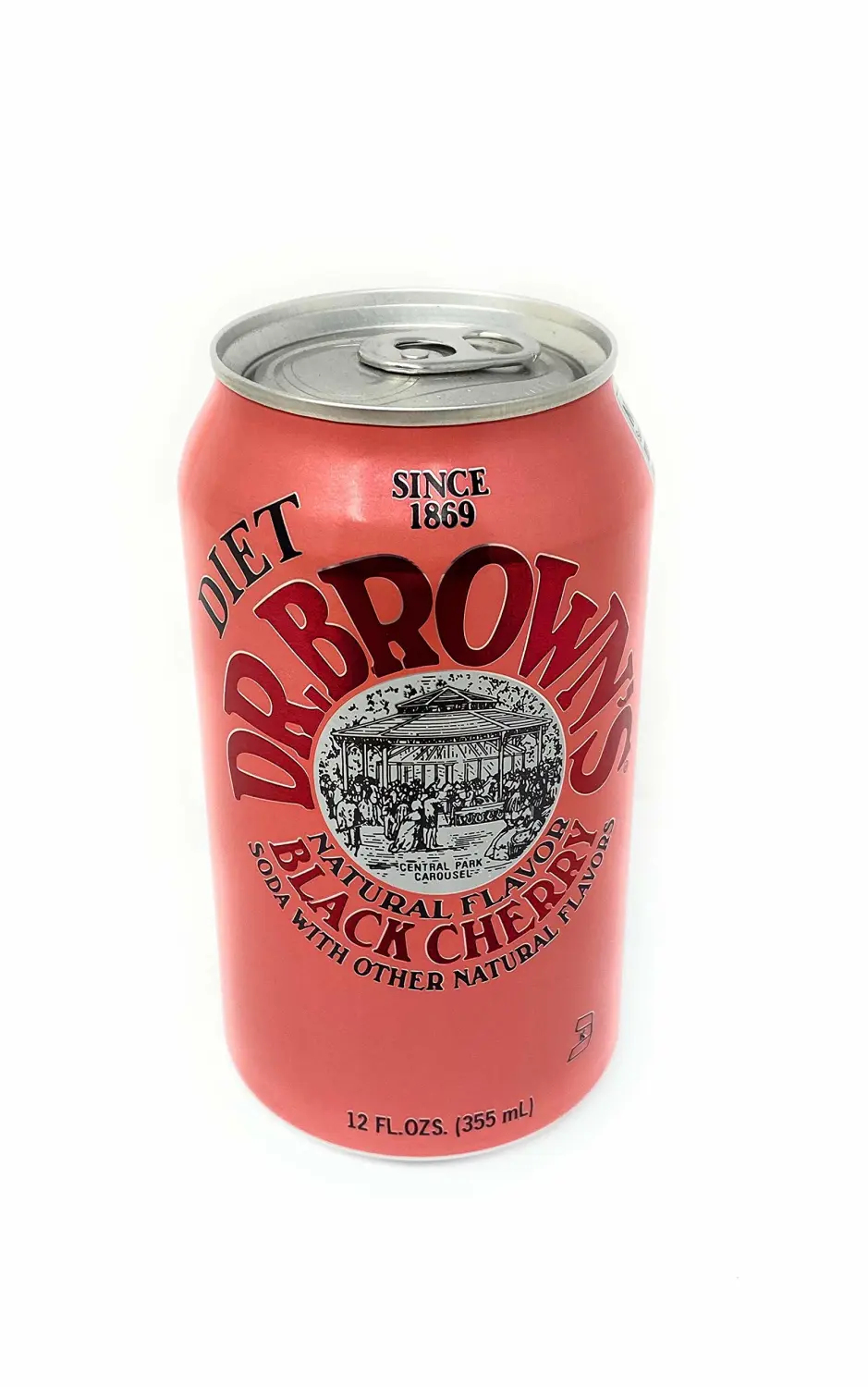 Dr. Browns Black Diet Cherry Soda 12oz (355ml)., 6 Pack