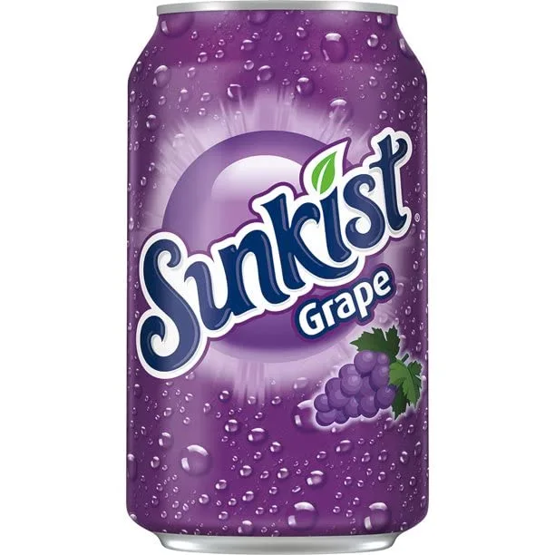 Sunkist Grape Soda 12Oz 24/Cs