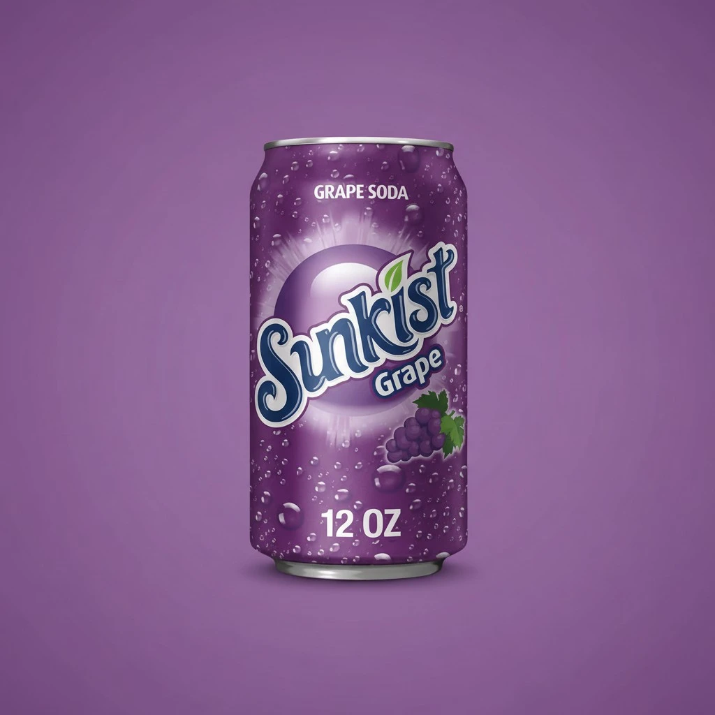 Sunkist Grape Soda 12Oz 24/Cs