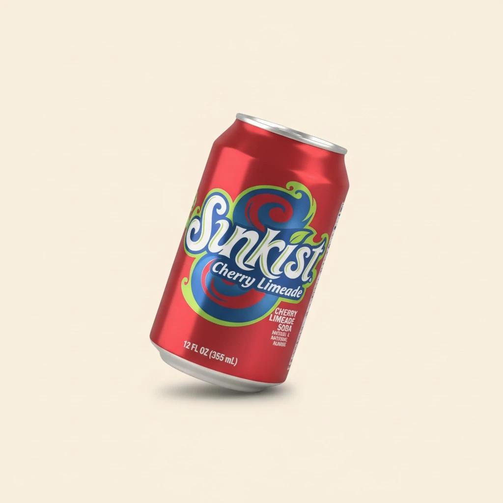 Sunkist Soda 12oz Can (Pack of 24) (Cherry Limeade)