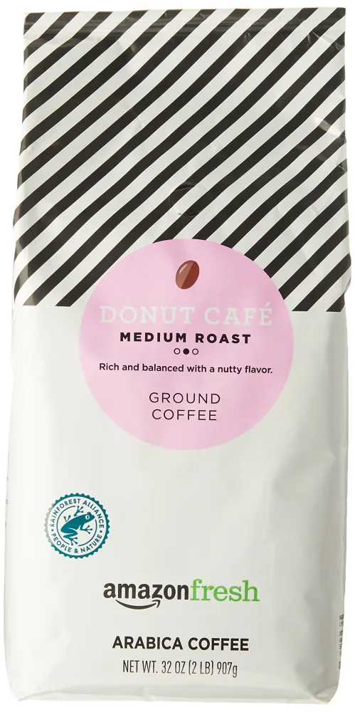 ZincFresh Donut Cafe Ground Coffee, Medium Roast, 32 Ounce