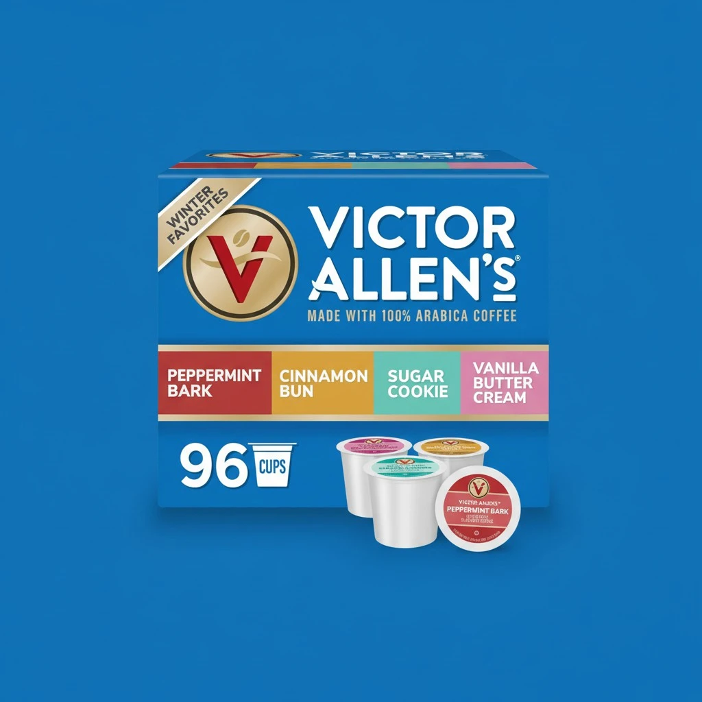 Victor Allen's Coffee Winter Wonderland Variety Pack, 96 Count, Single Serve Coffee Pods for Keurig K-Cup Brewers