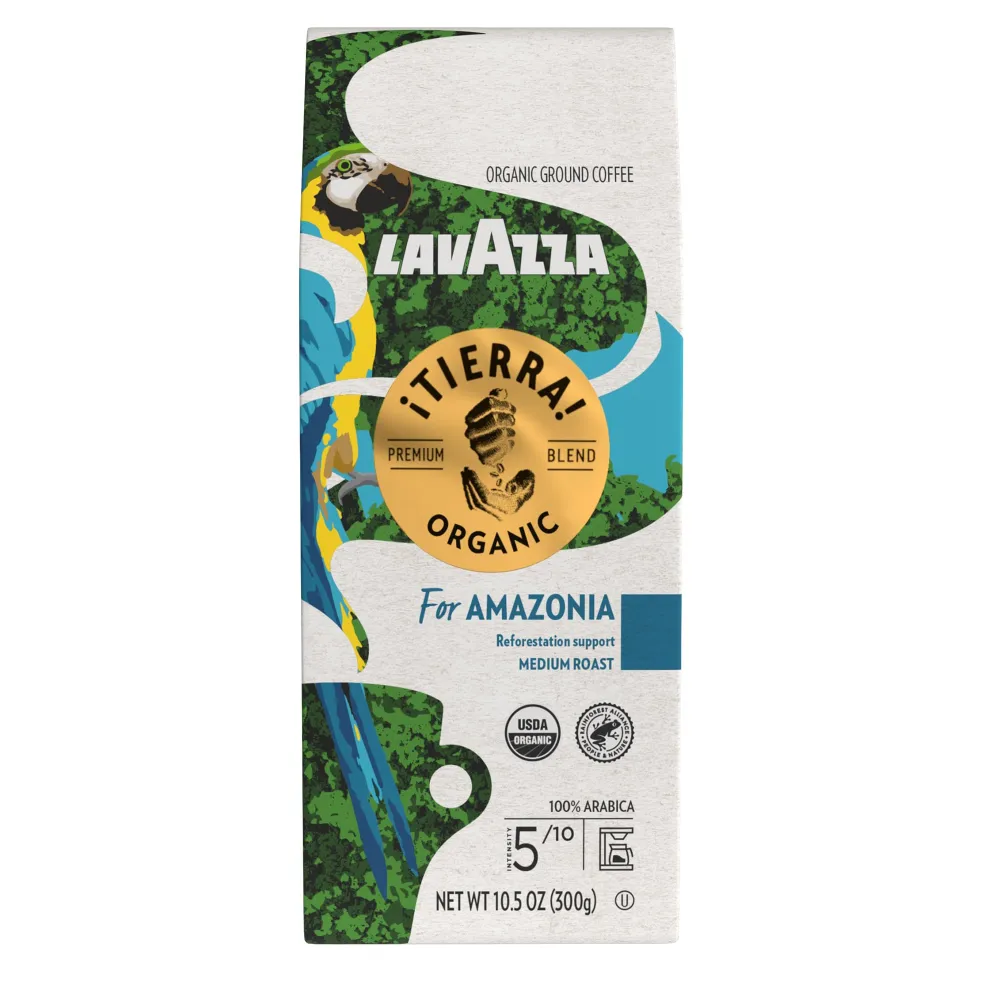 Lavazza ¡Tierra for Zincia Ground Coffee, Medium Roast, 100% Arabica, 10.5 oz Bag (Pack of 1)