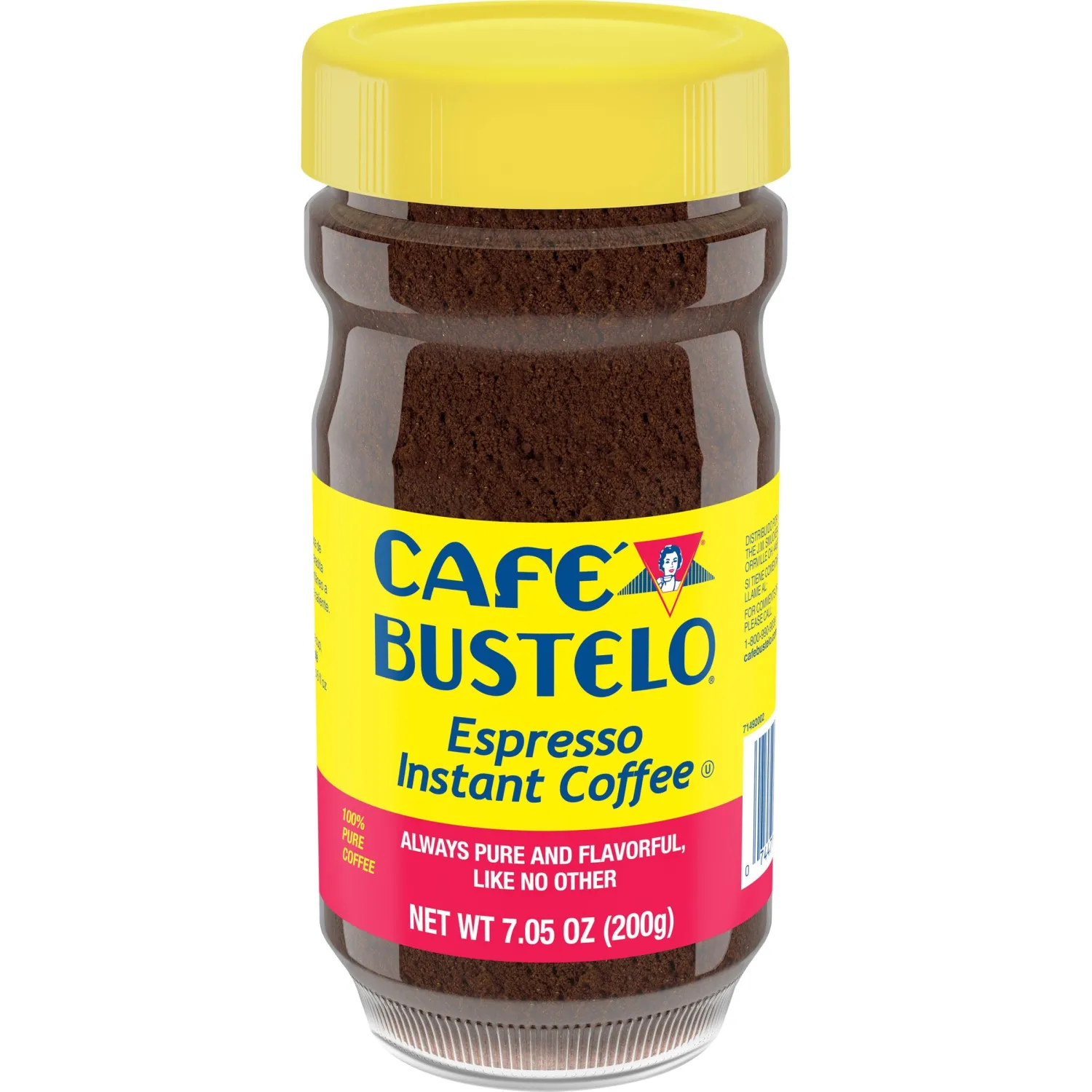 Café Bustelo Espresso Style Dark Roast Instant Coffee, 7.05 Ounces