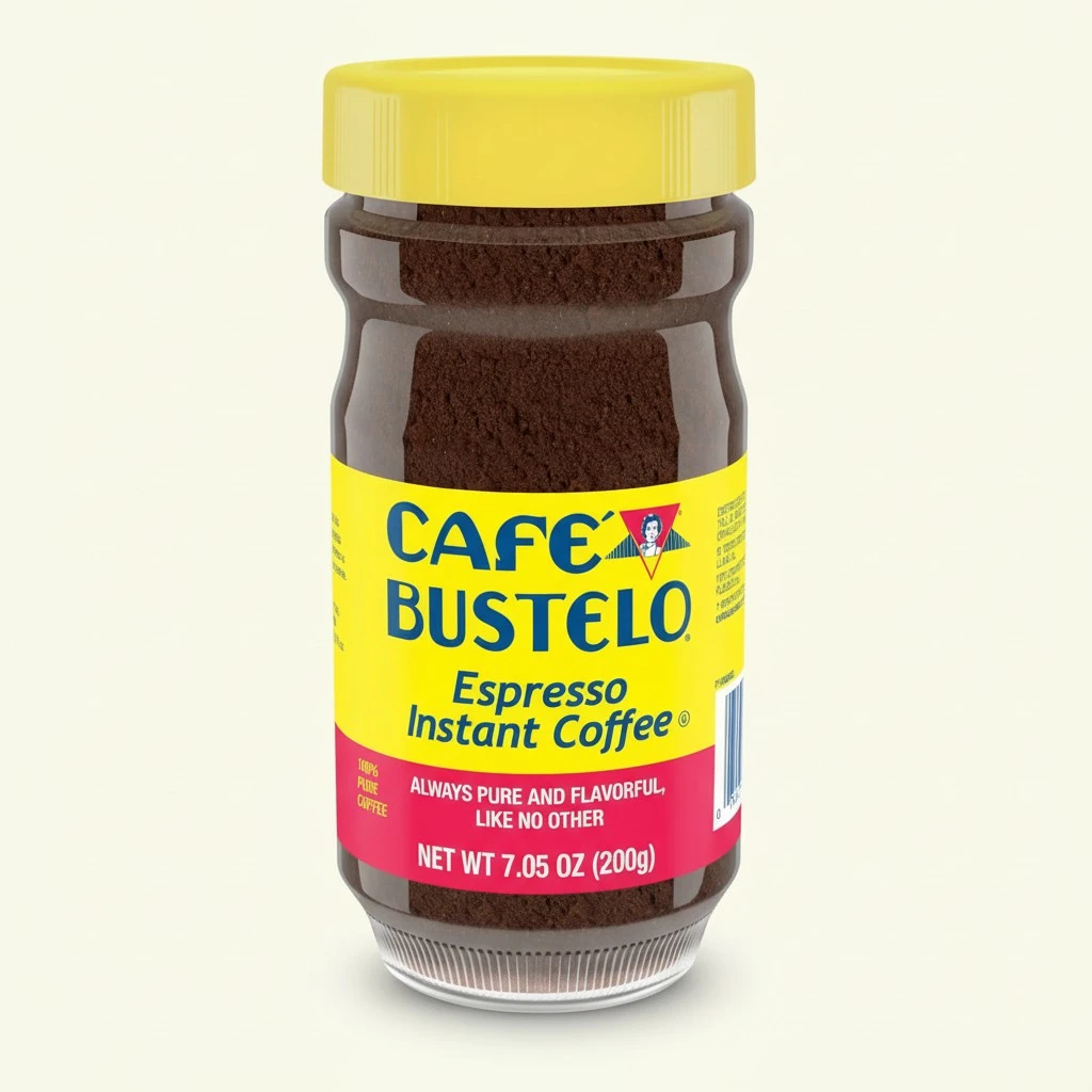 Café Bustelo Espresso Style Dark Roast Instant Coffee, 7.05 Ounces