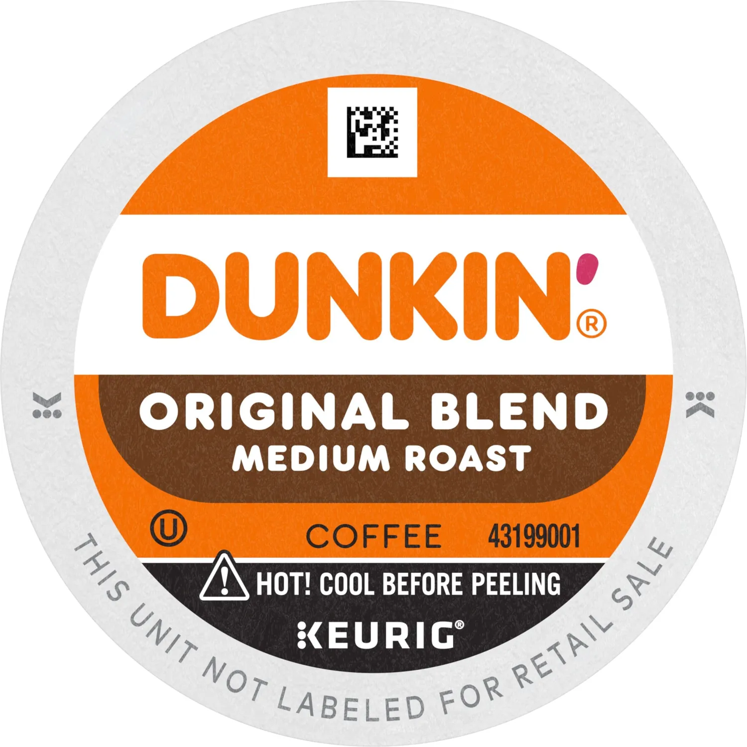 Dunkin' Original Blend Medium Roast Coffee, 10 Keurig K-Cup Pods