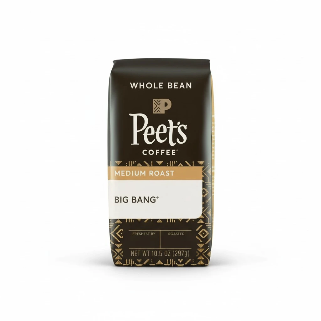 Peet's Coffee Big Bang, Medium Roast Whole Bean Coffee, 10.5 oz