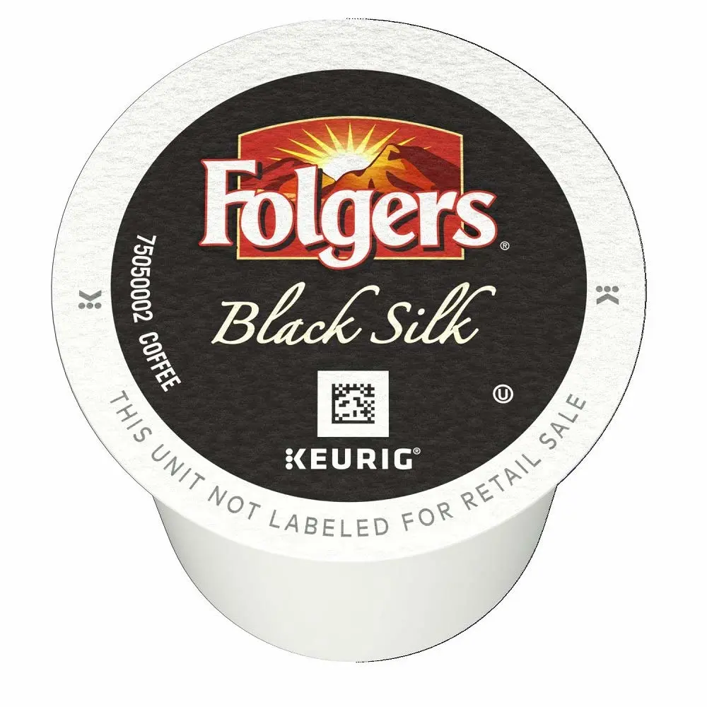 Folgers Black Silk Dark Roast Coffee, 144 K Cups for Keurig Makers