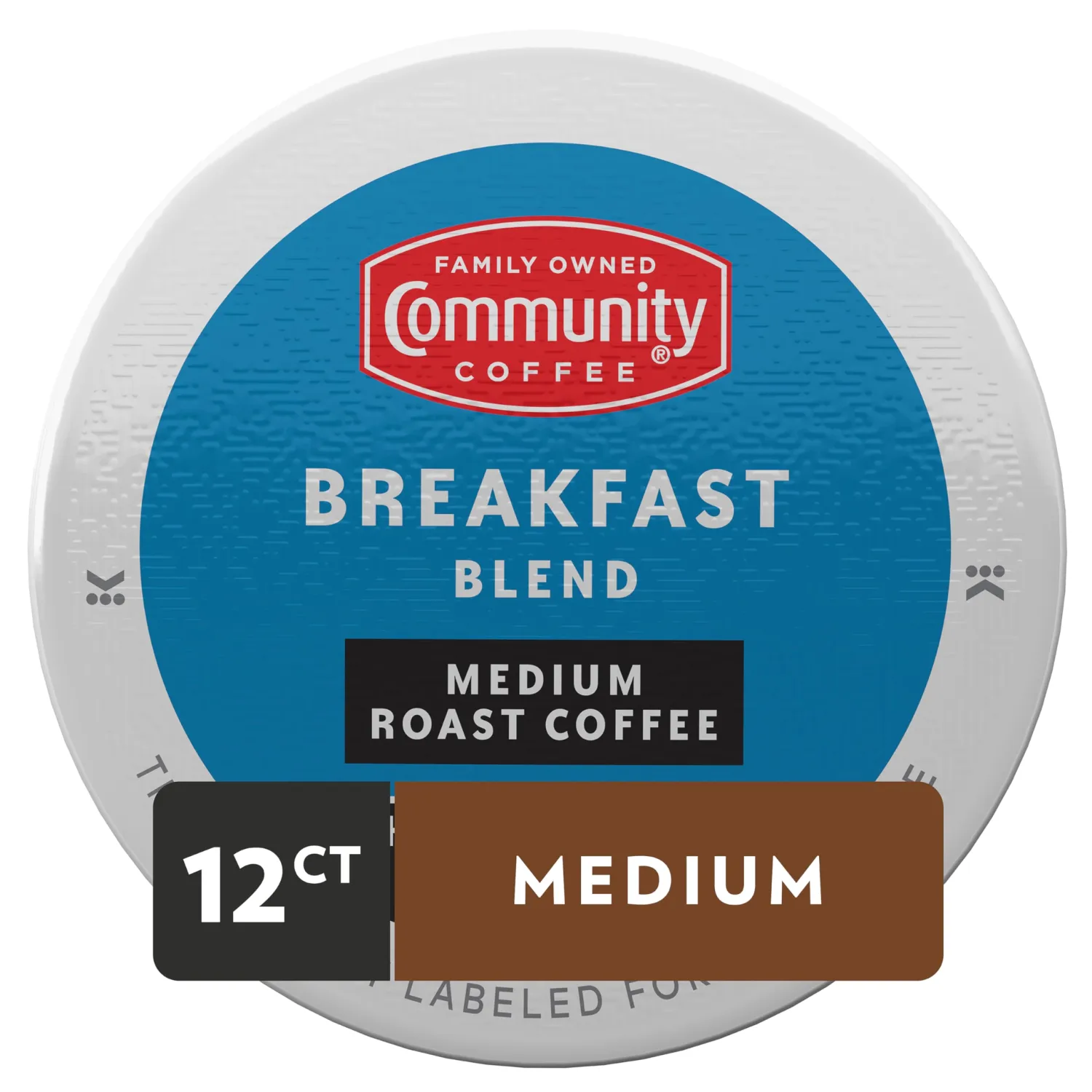 Community Coffee Breakfast Blend 12 Count Coffee Pods, Medium Roast, Compatible with Keurig 2.0 K-Cup Brewers, 12 Count (Pack of 1)
