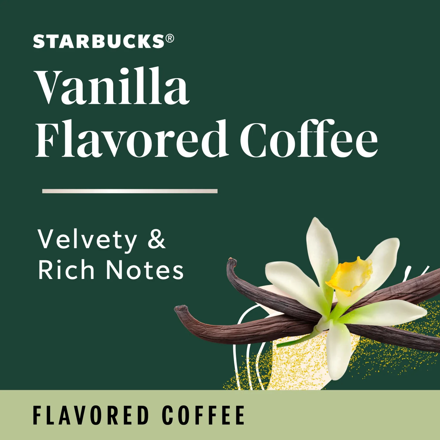 Starbucks Ground Coffee, Vanilla Flavored Coffee, Naturally Flavored, 100% Arabica, 3 bags (11 oz each)