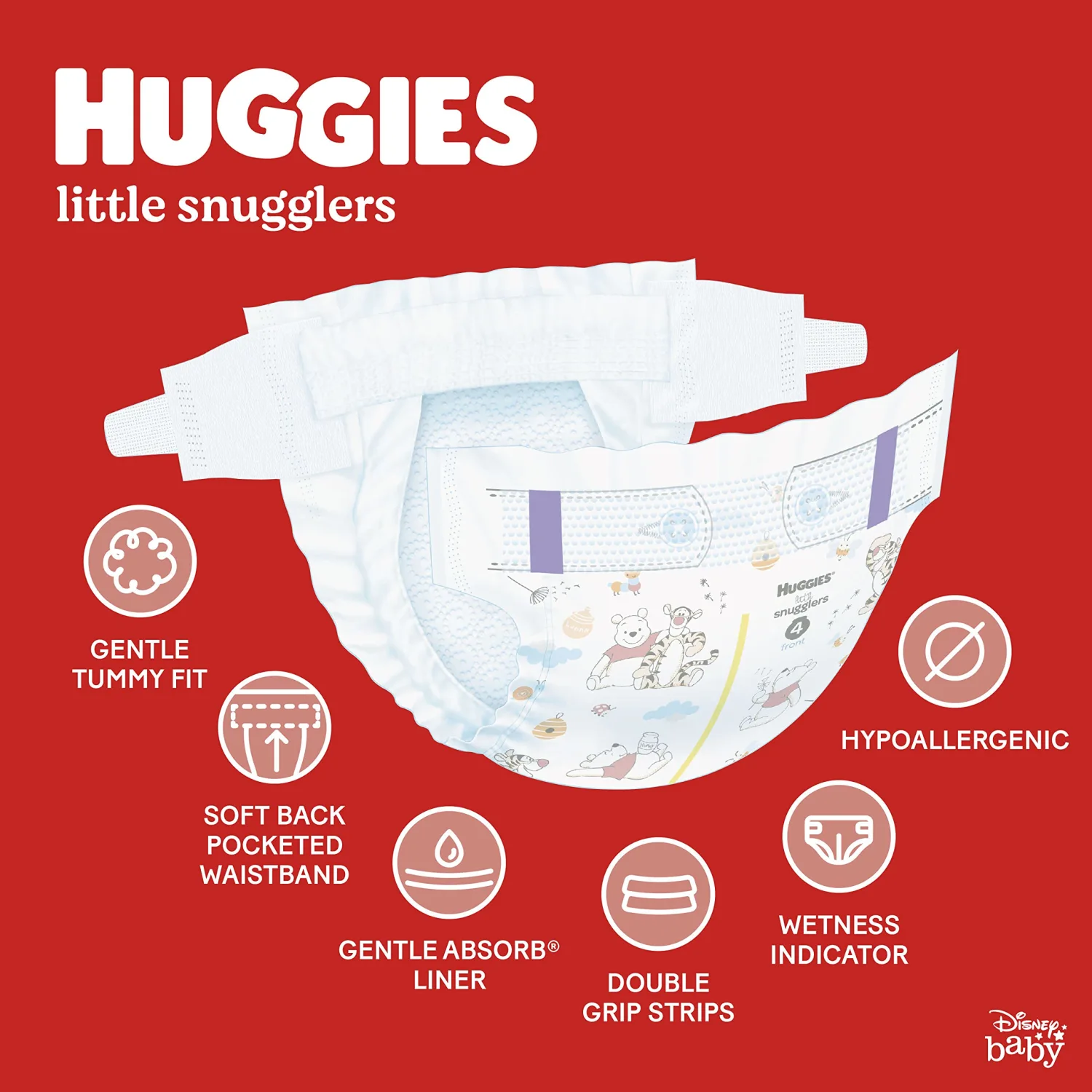 Baby Diapers Size Newborn, 31 Ct, Huggies Little Snugglers