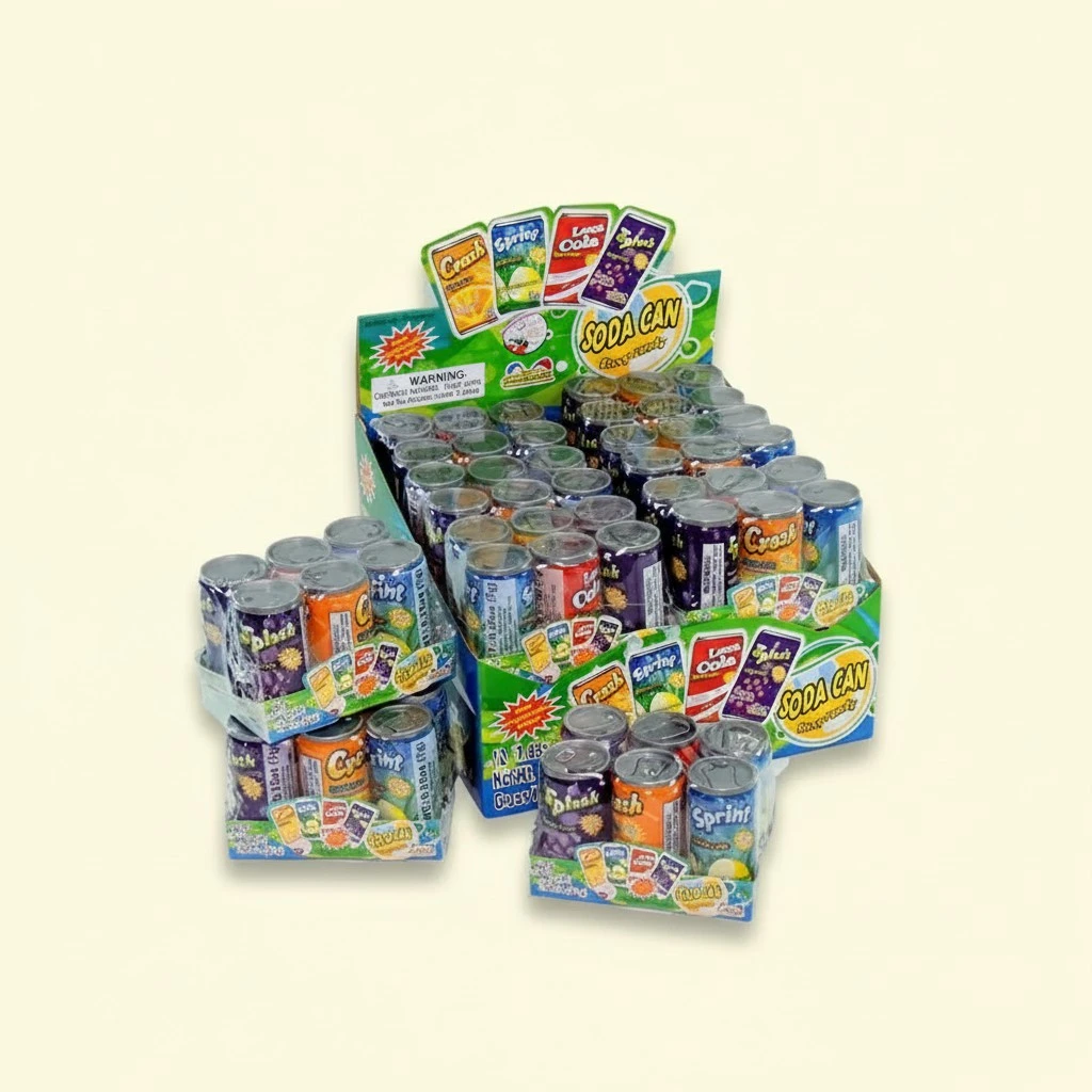 Kidsmania, Soda Can Fizzy Candy, Count 12 - Sugar Candy / Grab Varieties & Flavors