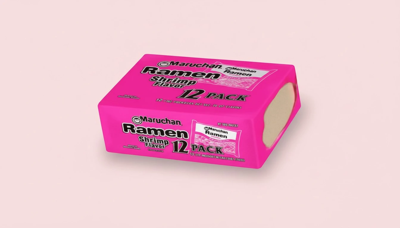 Maruchan Ramen Noodle Soup 12-3 oz. Packs Chicken Beef or Shrimp Flavors (Shrimp Flavor)