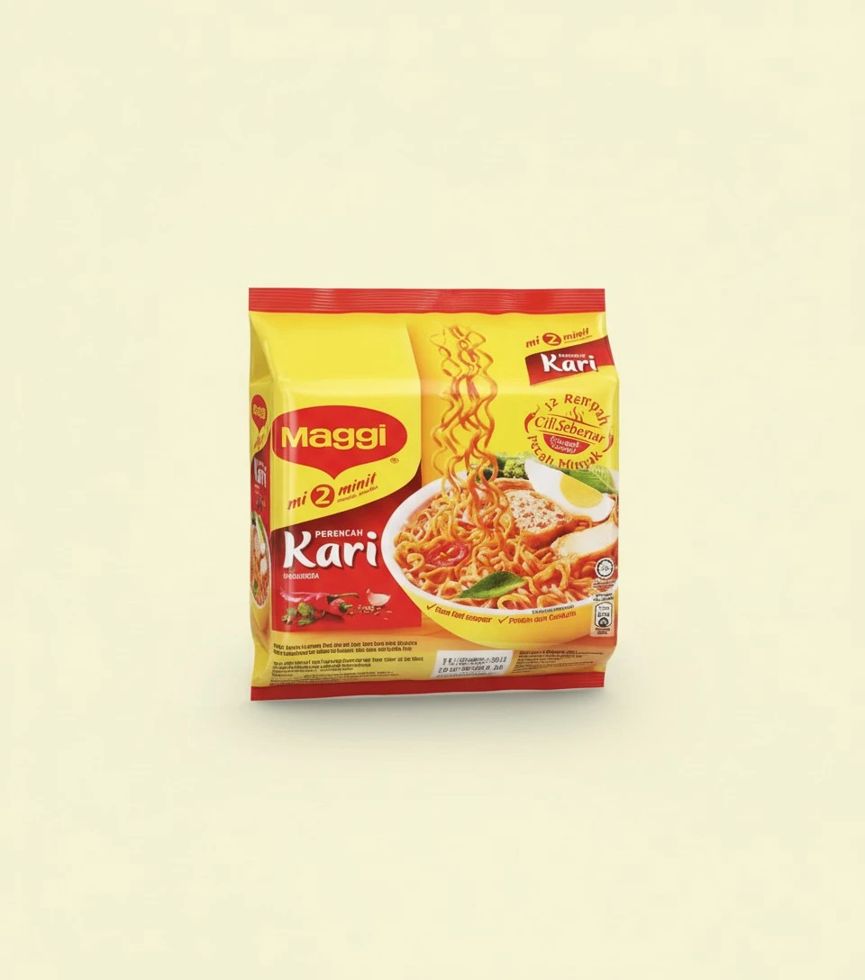 Maggi 2 Minute Noodles Curry Flavour - 79g - Pack of 5