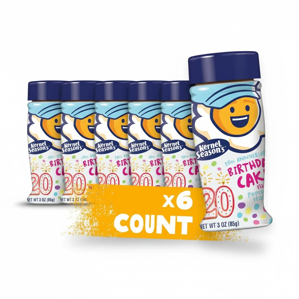 Kernel Season's Popcorn Seasoning, Birthday Cake, 3 Ounce (Pack of 6)